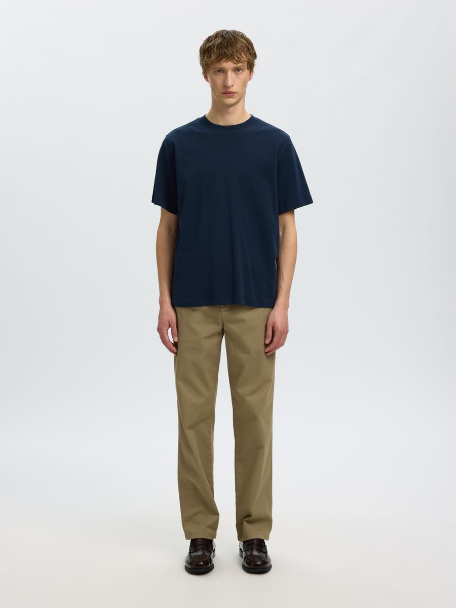SLMTAJ MID WGT PEACH SS O-NECK TEE NOOS