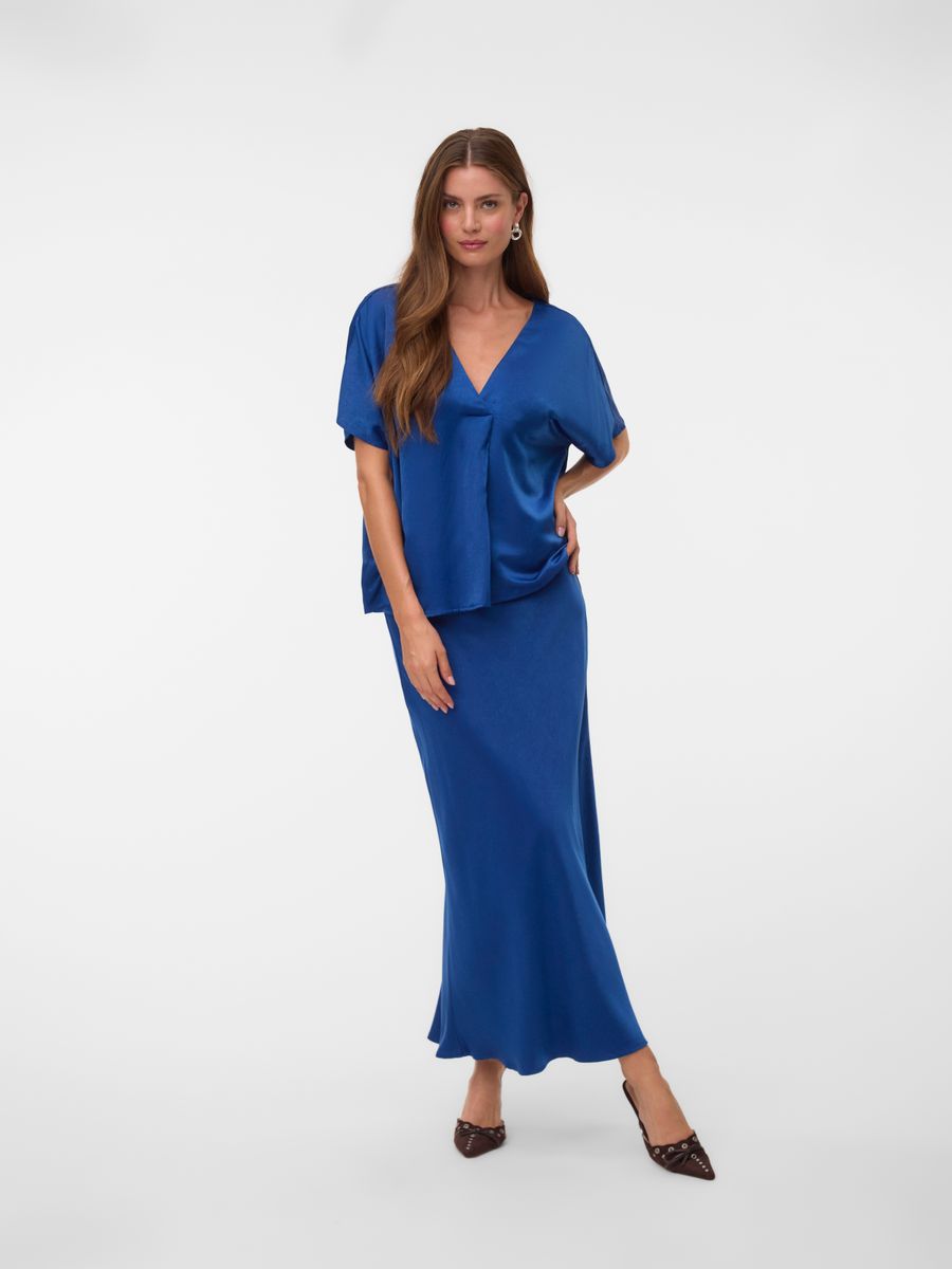 VMVINA JOSSE HW ANKLE SKIRT WVN