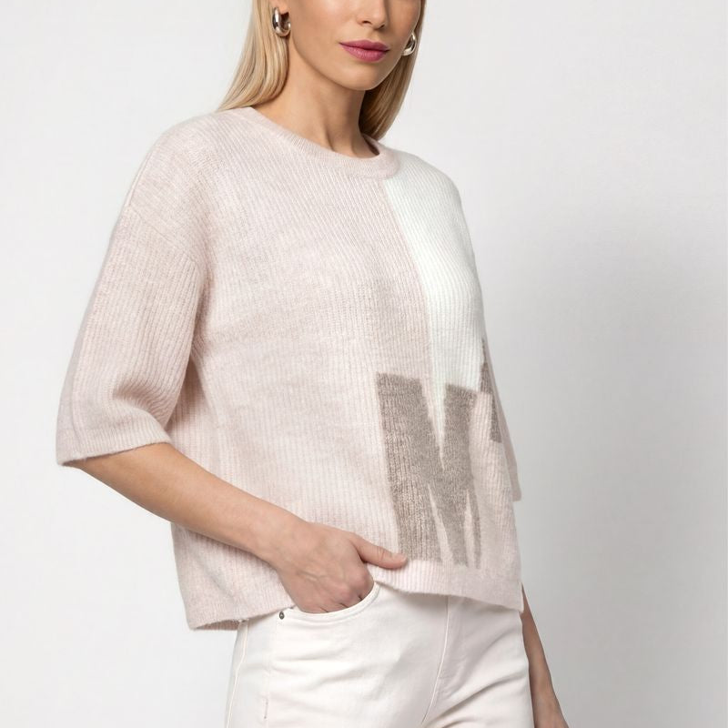Strickpullover mit Intarsie-Design