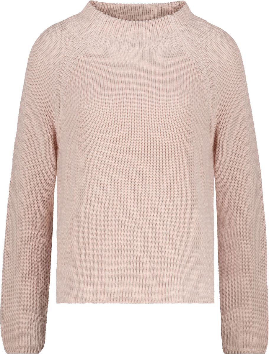 Strickpullover mit Stehkragen