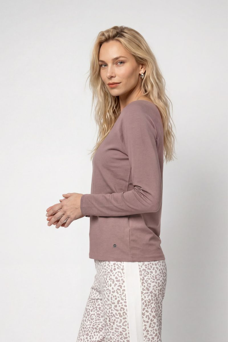 Basic-Langarmshirt