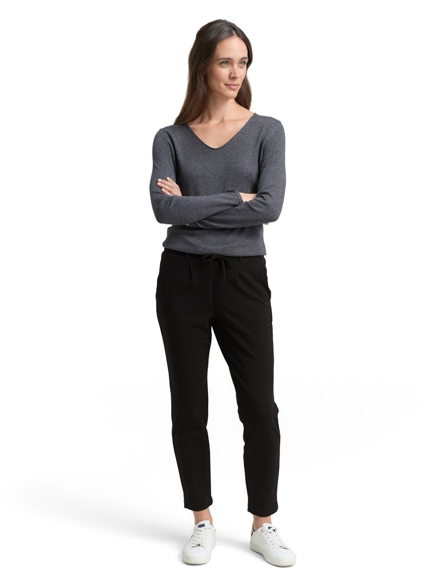 jersey loose fit pants ankle