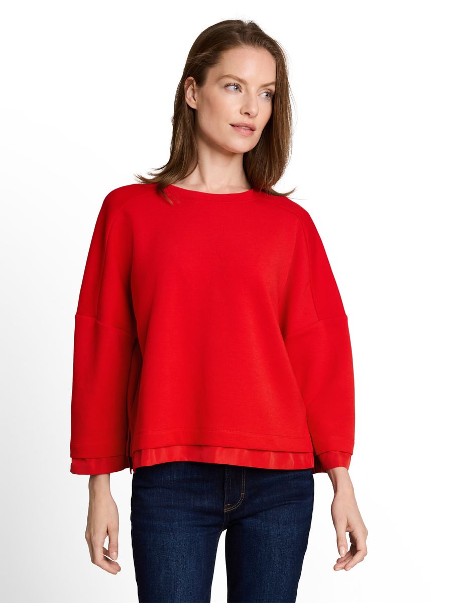 Loose Fit Sweatshirt mit 7/8-Arm