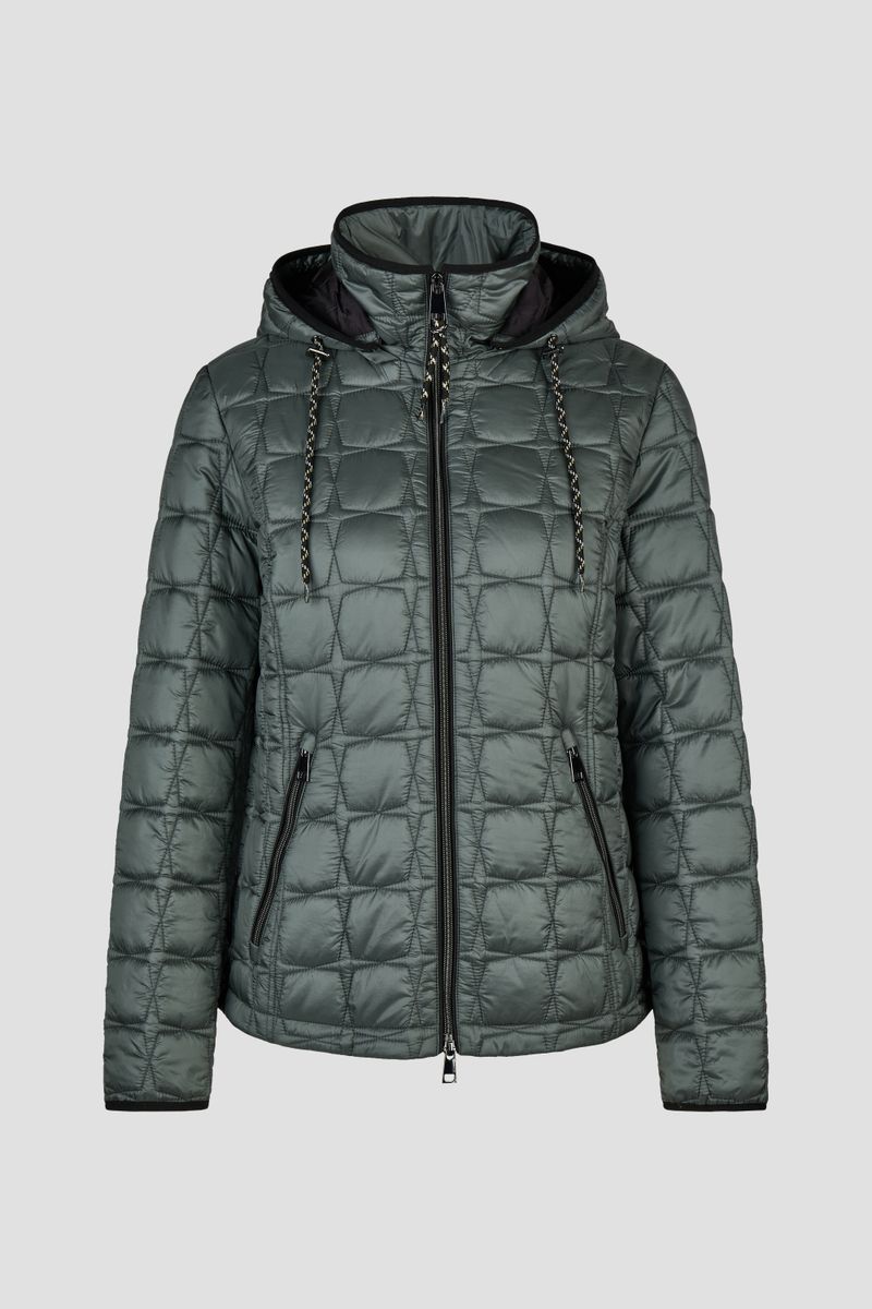 Sandwich-Steppjacke mit Kapuze