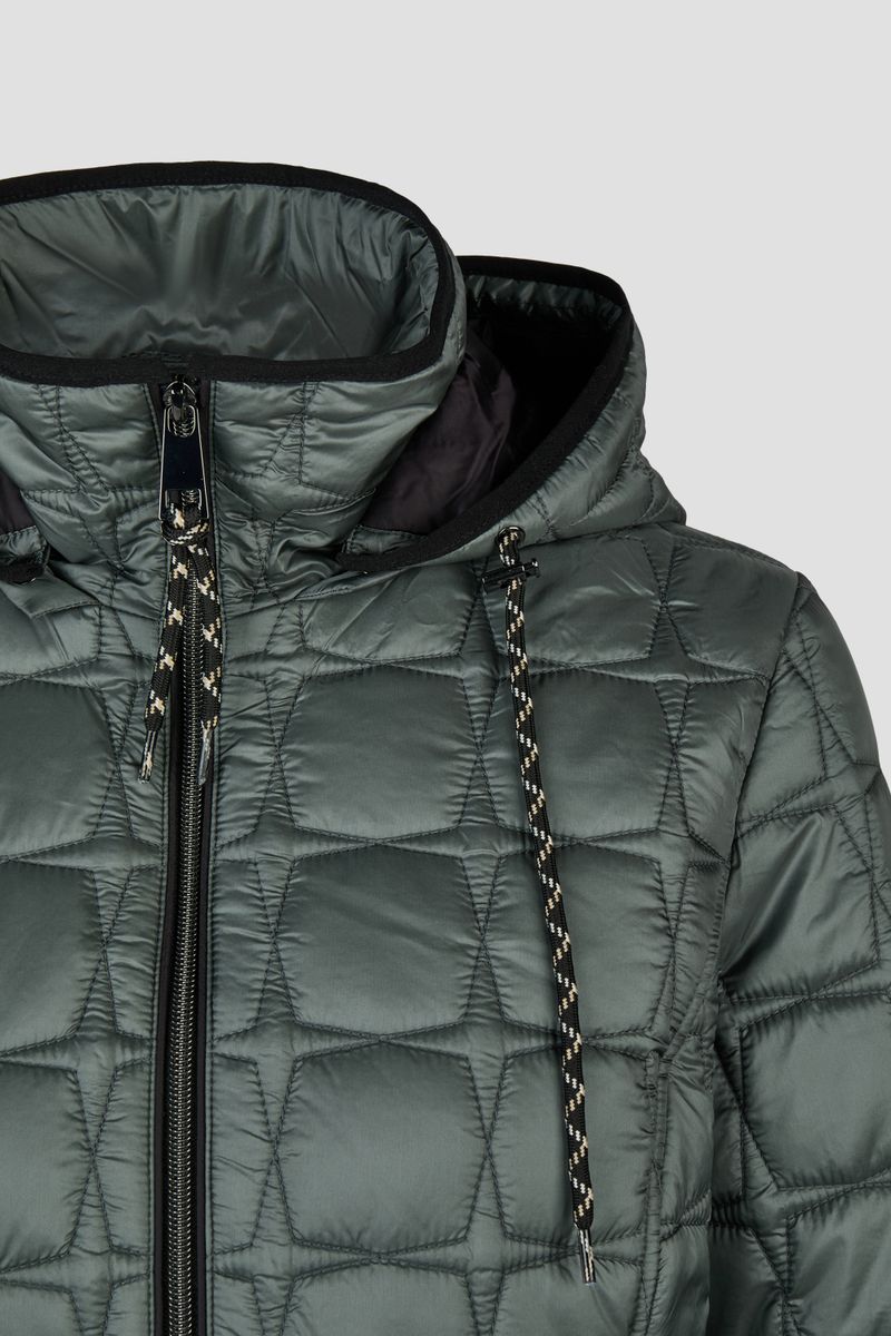 Sandwich-Steppjacke mit Kapuze