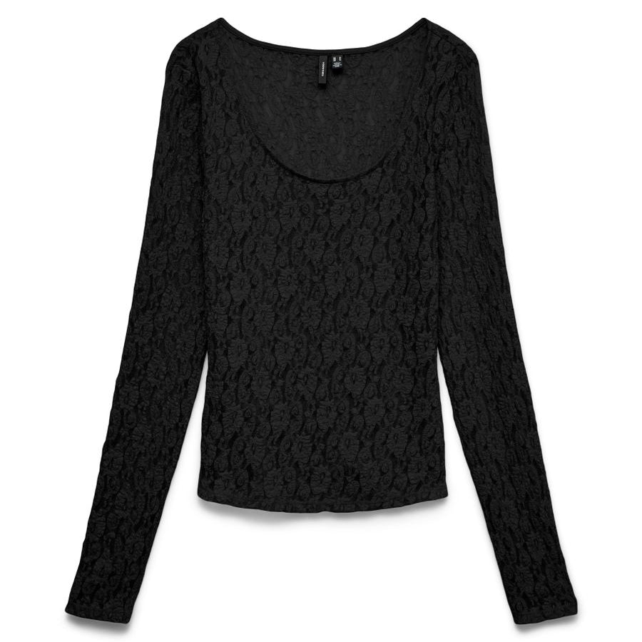 VMFLORA LS 2-WAY LACE TOP JRS NOOS