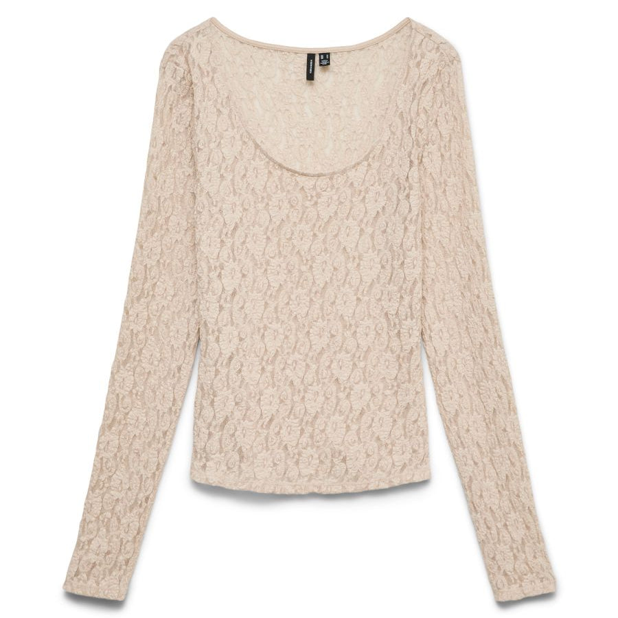 VMFLORA LS 2-WAY LACE TOP JRS NOOS