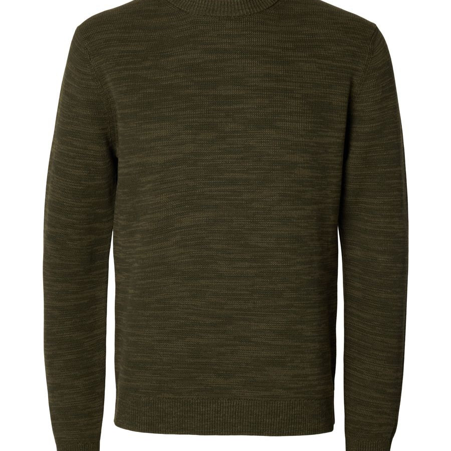 SLMDANE LS KNIT REG STRUC CREW NECK NOOS