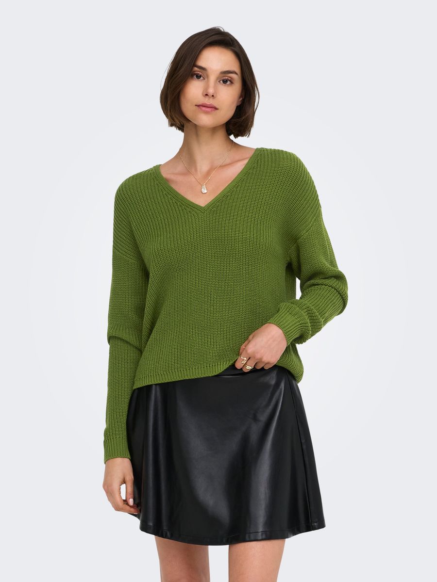 JDYEVIE L/S V-NECK PULLOVER KNT