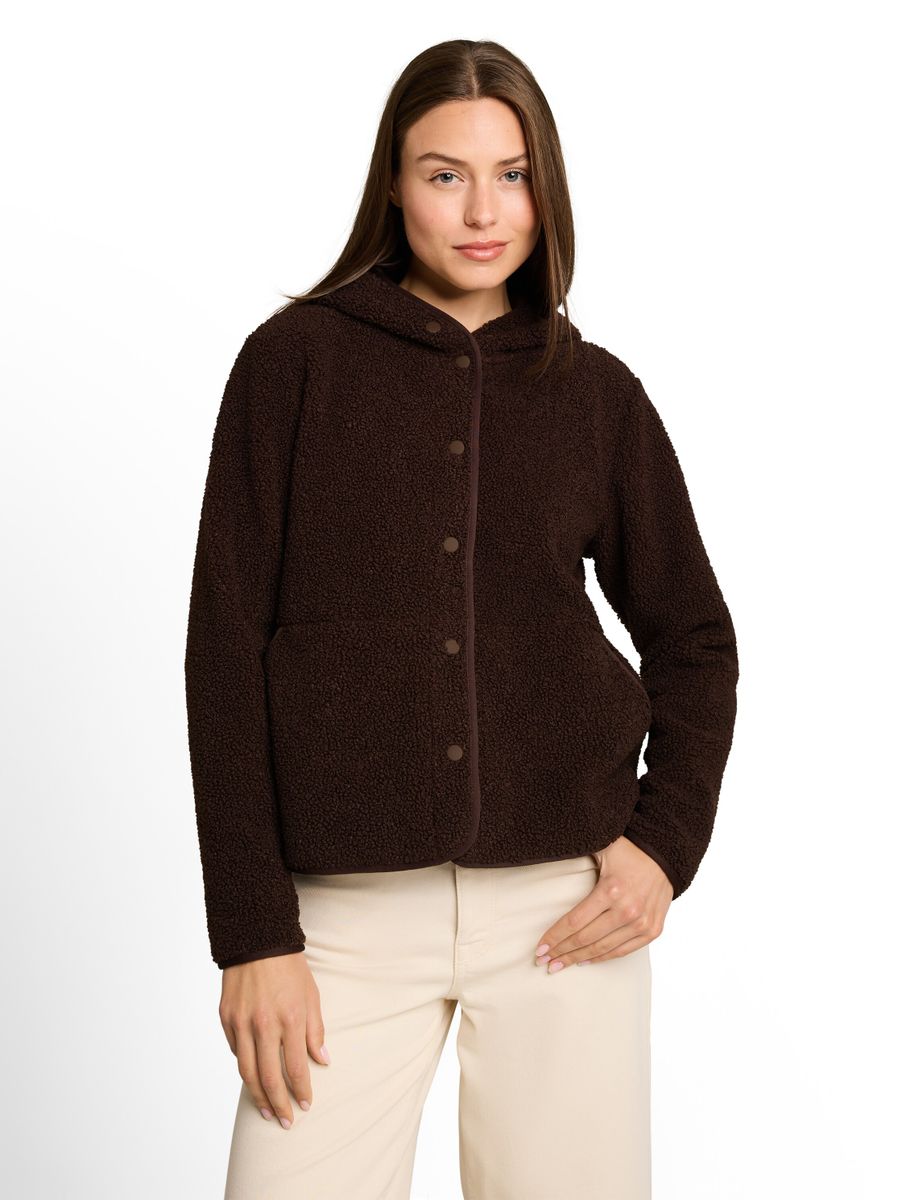 Teddy Sweatjacke mit Kapuze