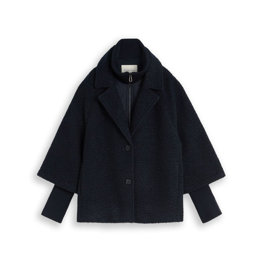 Cosy Cape Jacke im 2-in-1-Look