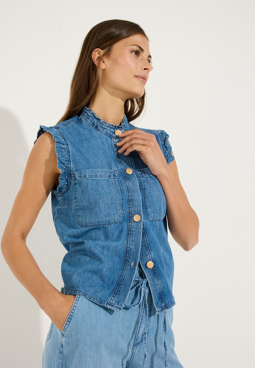 Jeansbluse