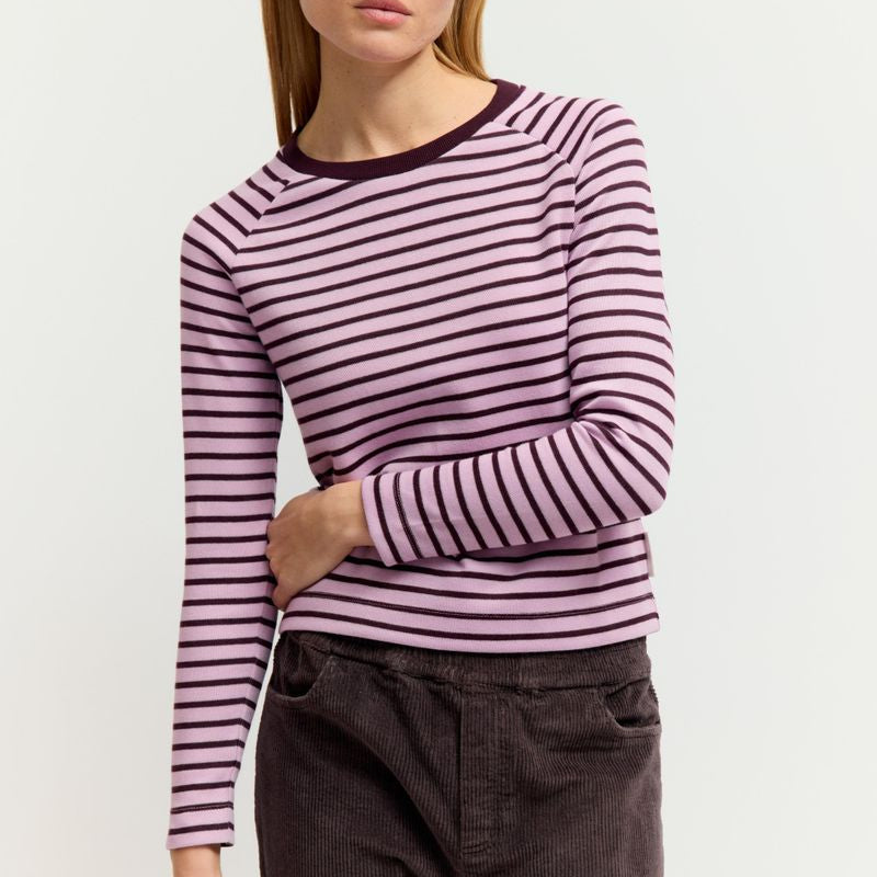 Striped Raglan Pullover