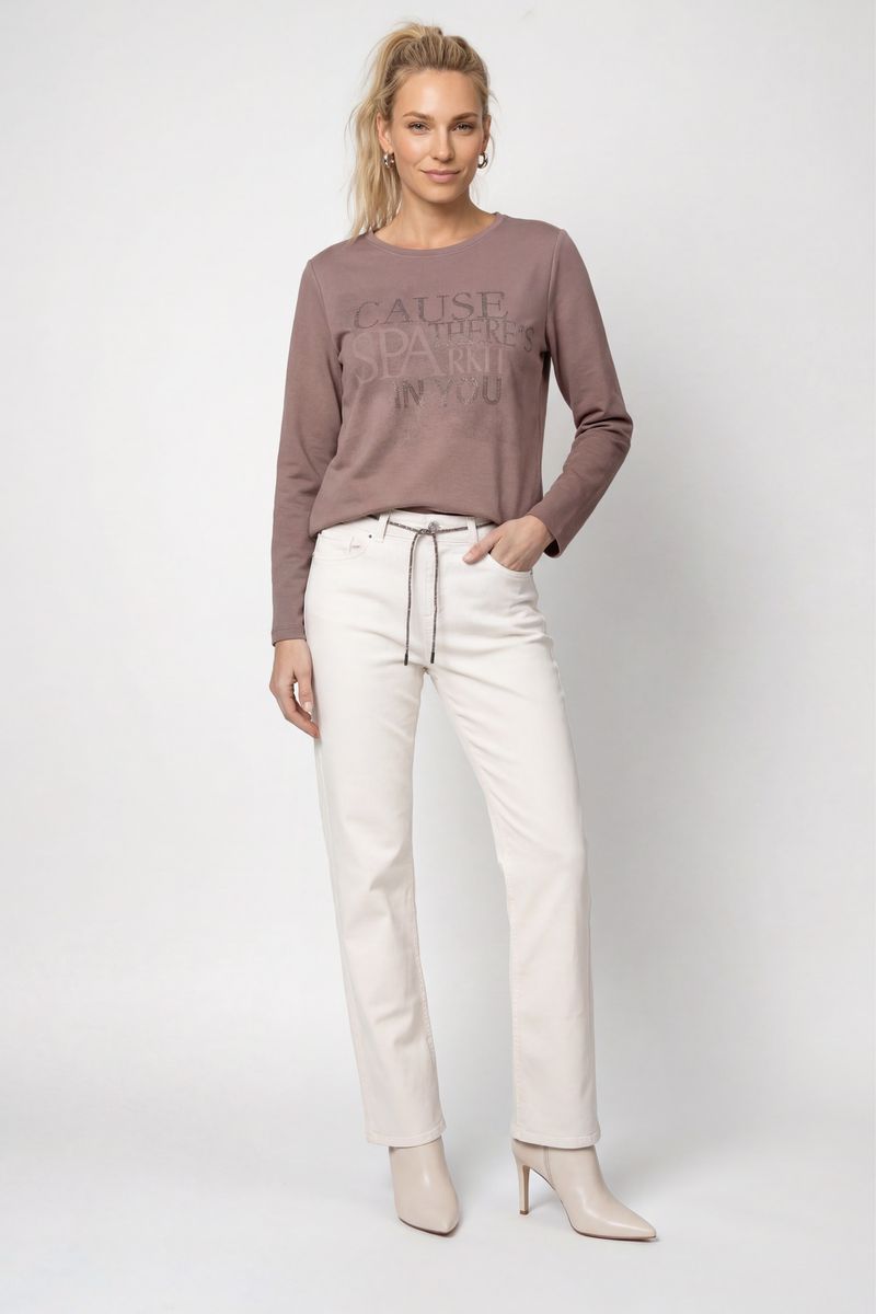 Sweatshirt mit Schmuckdetails