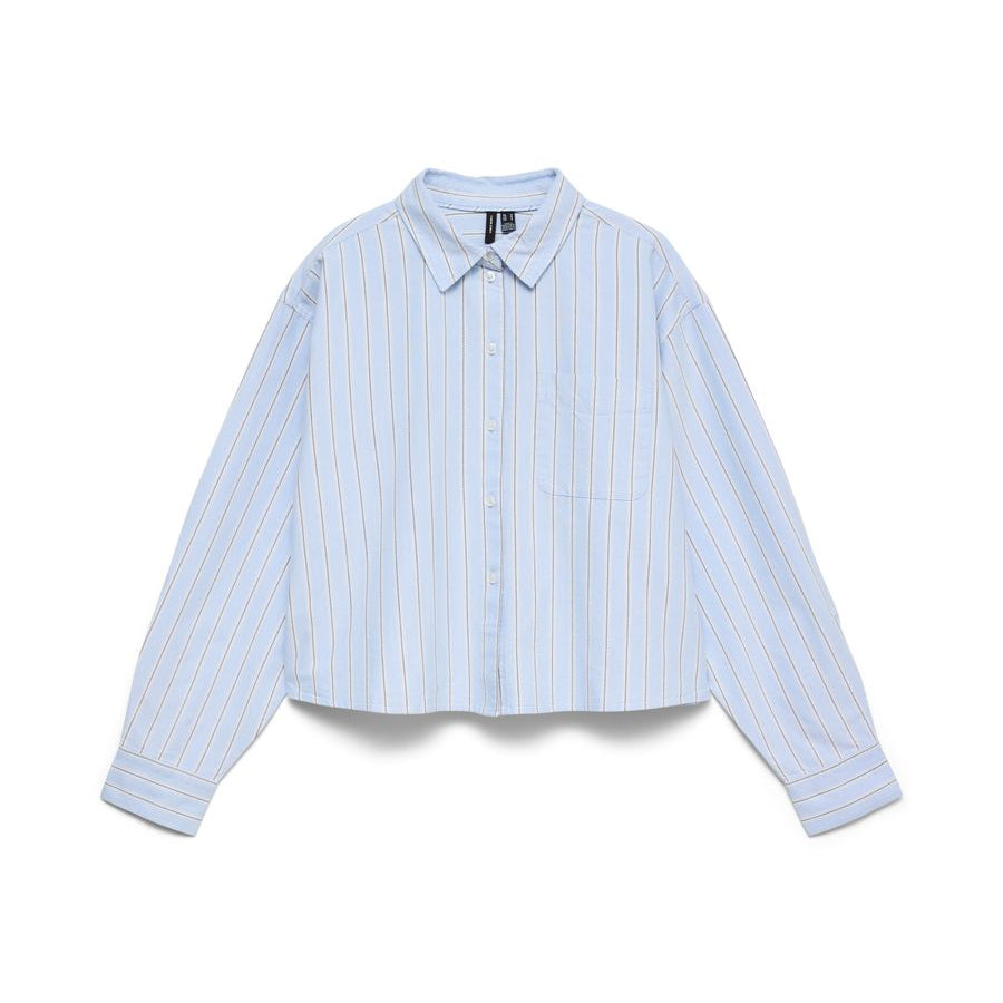 VMARIA LS SHORT BOXY SHIRT WVN NOOS
