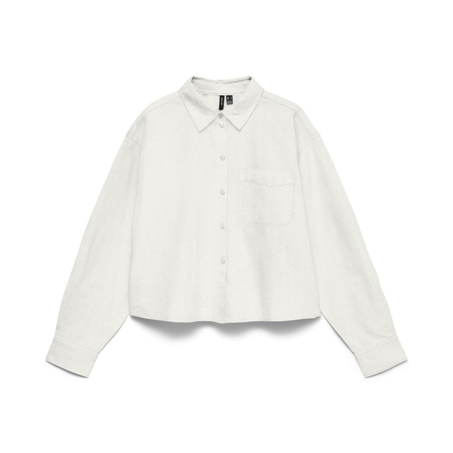 VMARIA LS SHORT BOXY SHIRT WVN NOOS