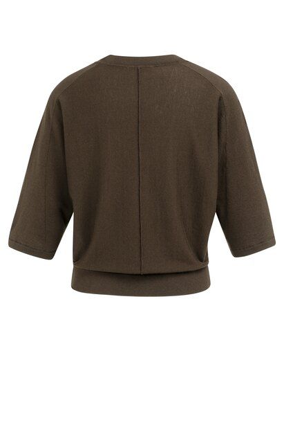 Pullover mit V-Ausschnitt und Nähten
