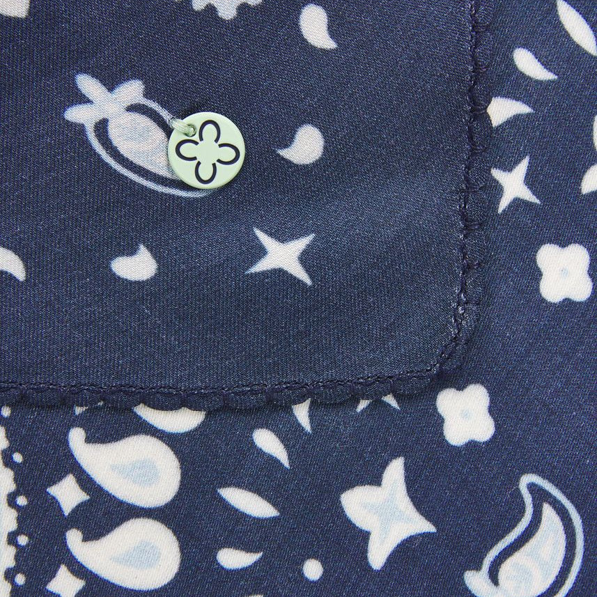 Dreieckstuch aus Viskose mit Bandana-Print
