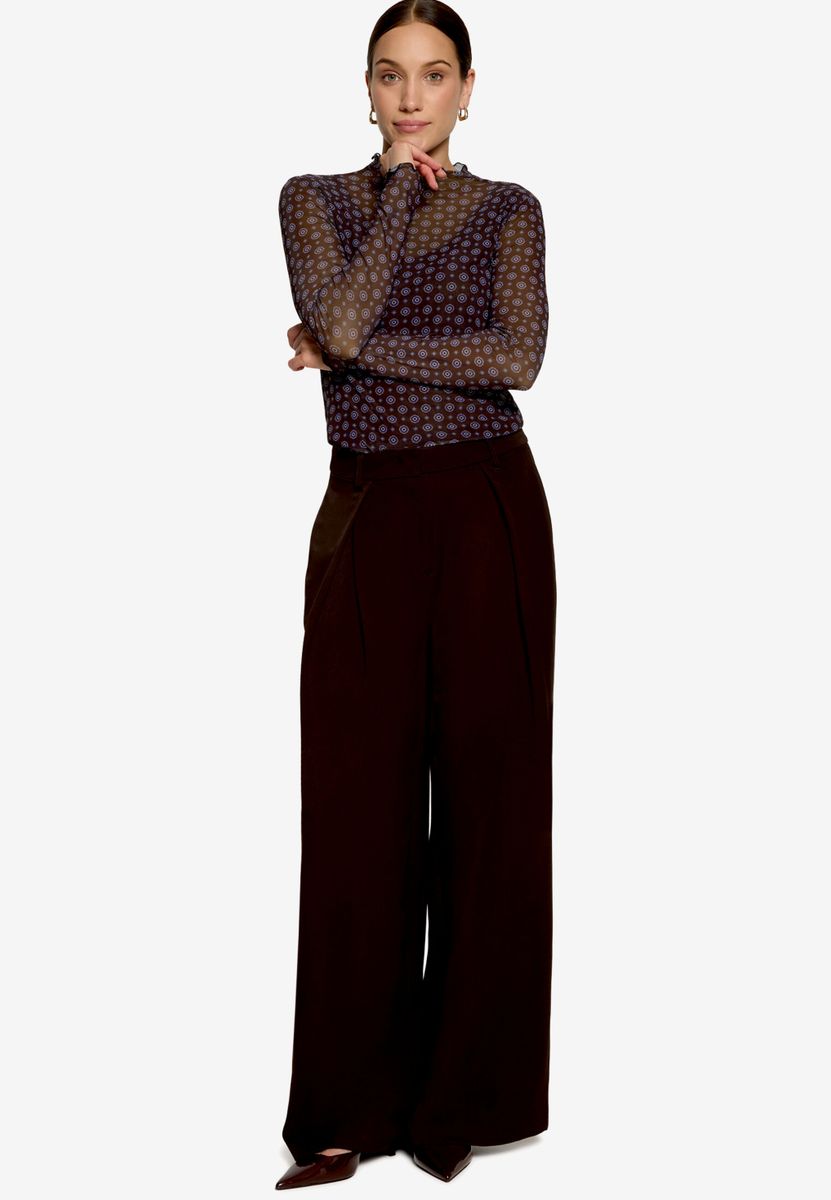 Halbarm-Shirt mit Muster