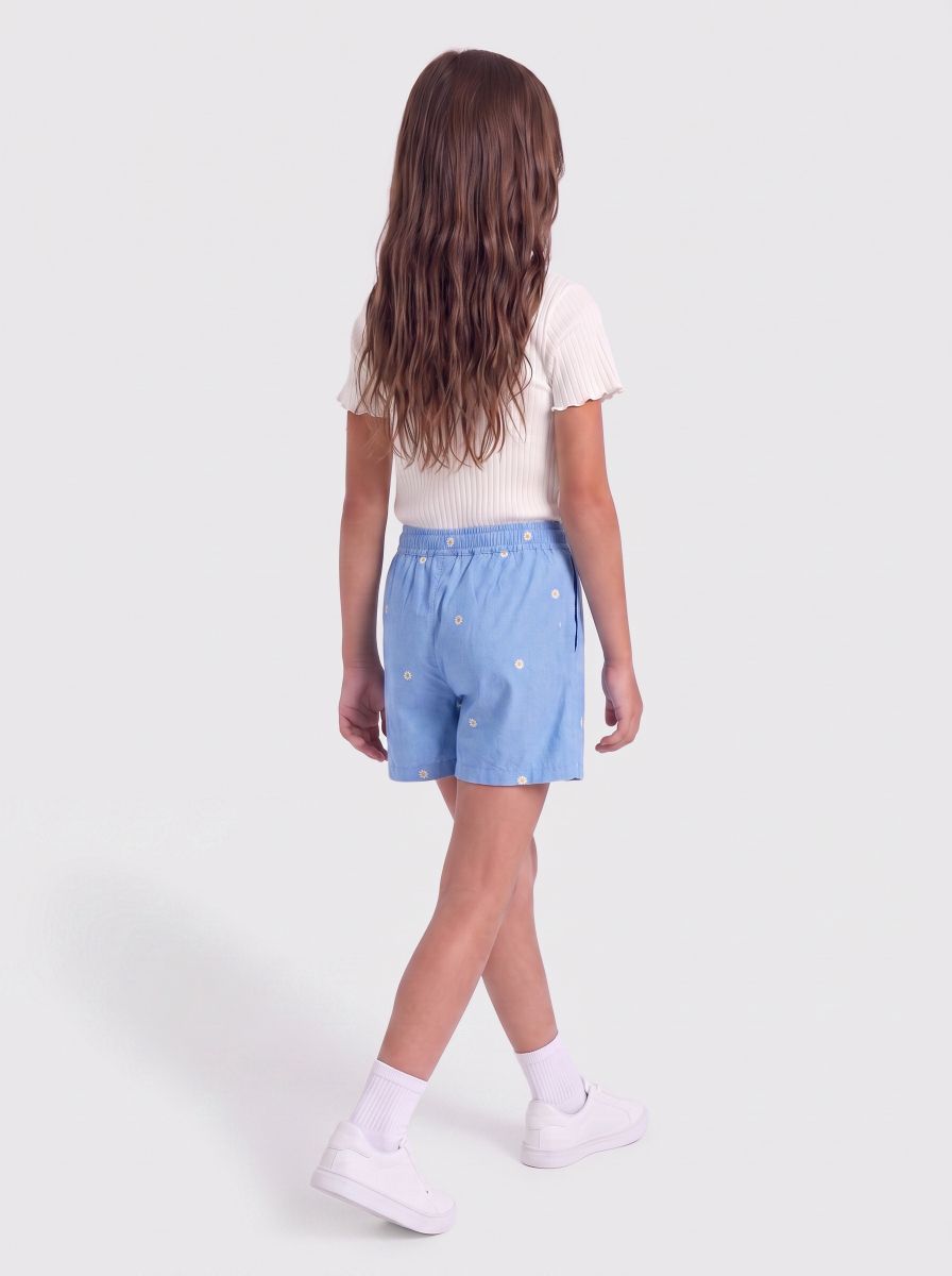 KOGMALOU EMB SHORTS WVN