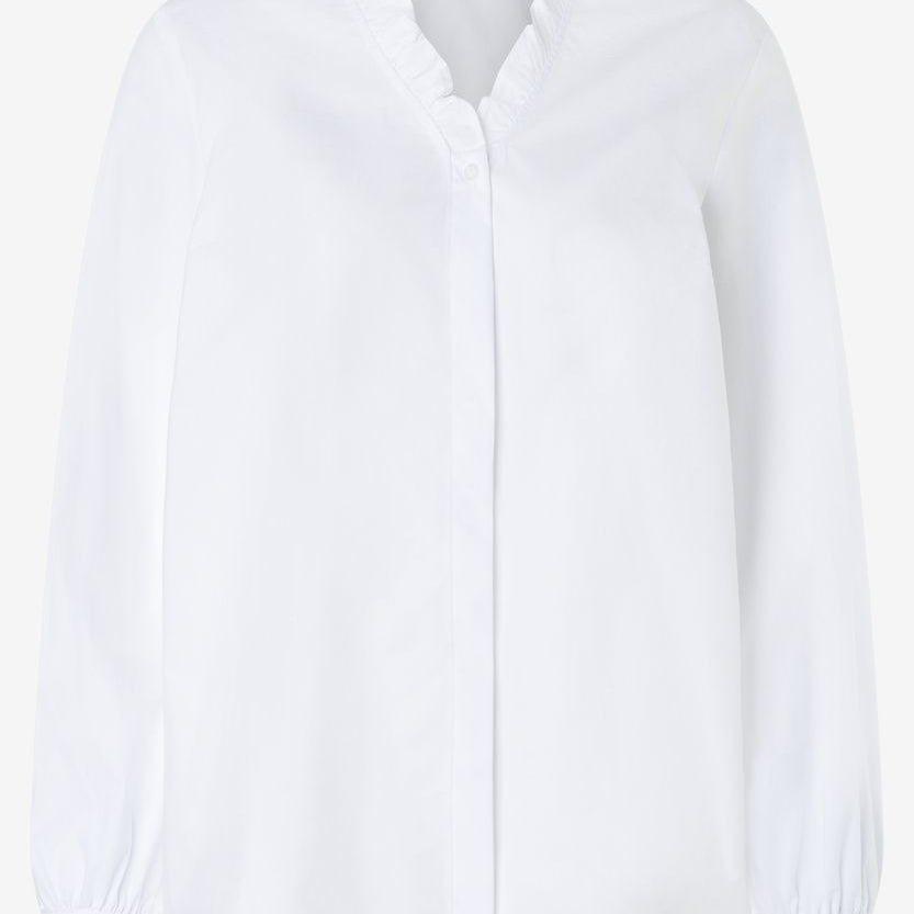 Bluse mit Rüschenkragen