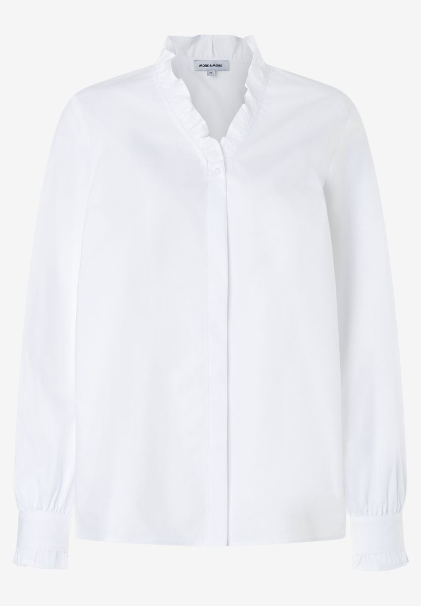 Bluse mit Rüschenkragen