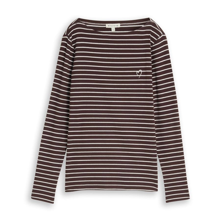 Langarmshirt mit Streifenmuster