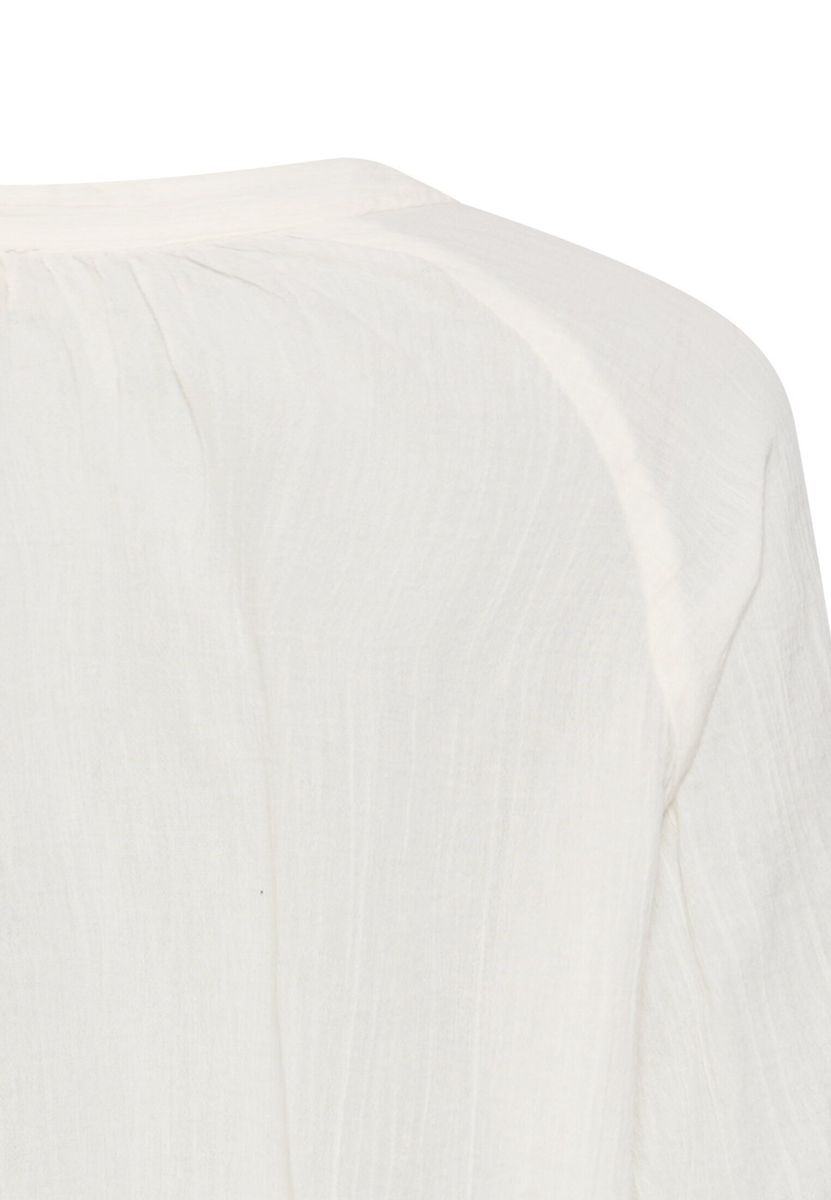 Oversize-Bluse mit Stehkragen