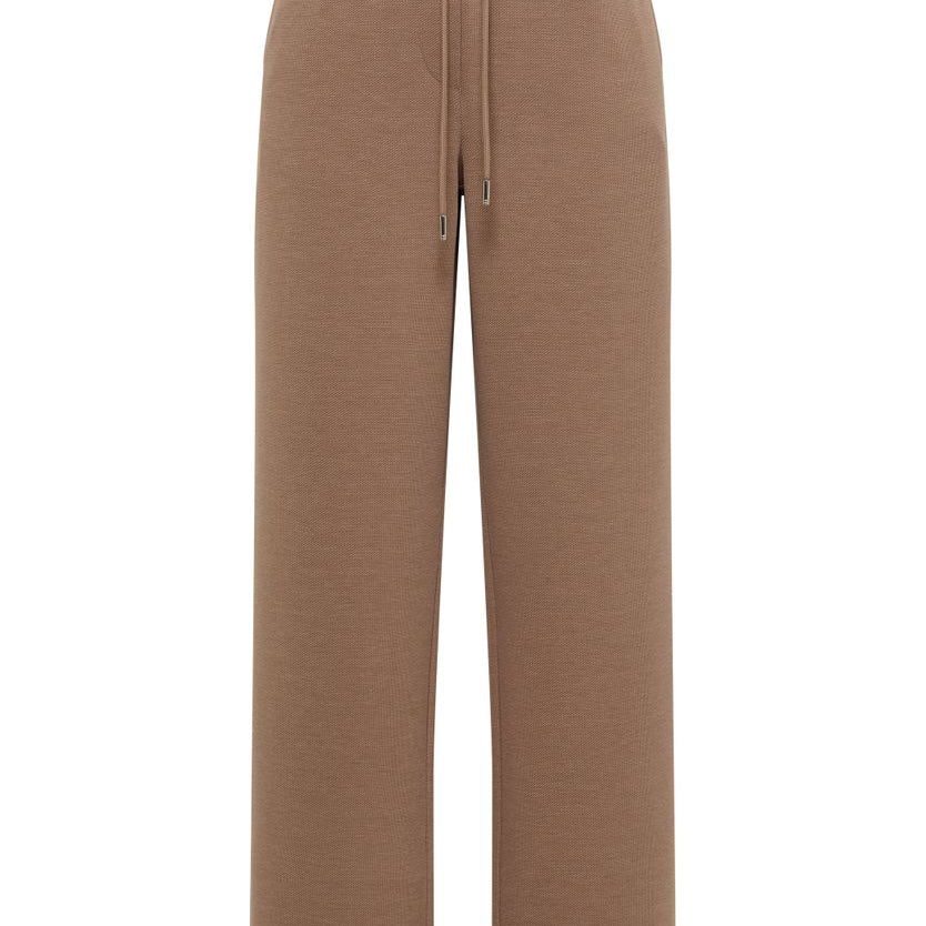 High Waist Straight Leg Hose mit Dessin