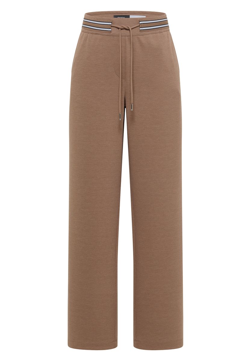 High Waist Straight Leg Hose mit Dessin