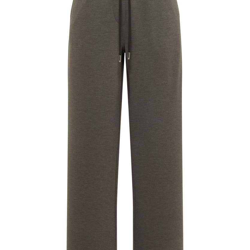 High Waist Straight Leg Hose mit Dessin