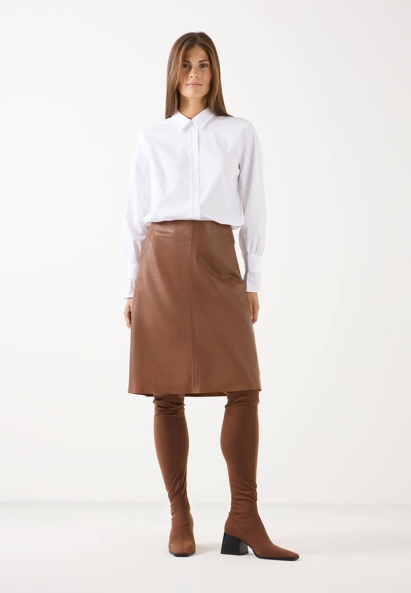 Bluse mit Volant am Ärmel
