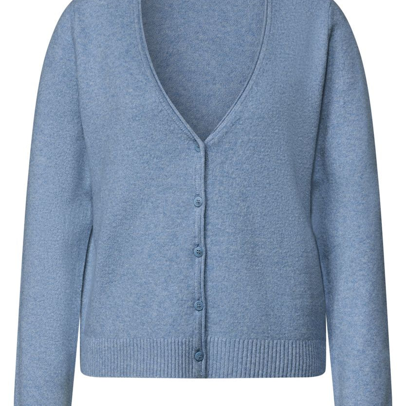 Cadigan mit V-Neck und Knopfleiste