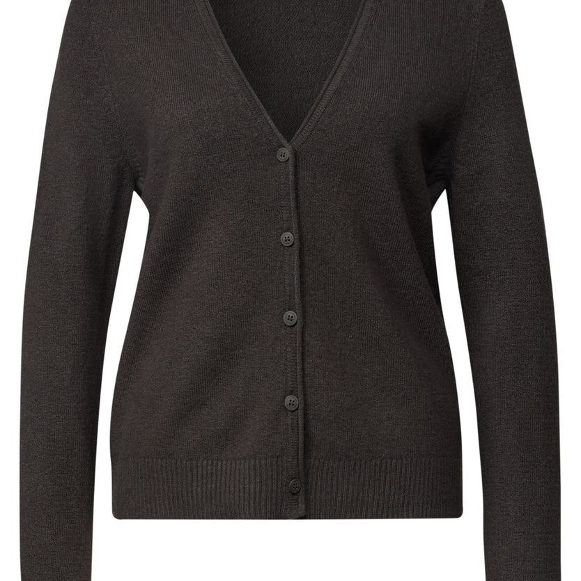 Cadigan mit V-Neck und Knopfleiste