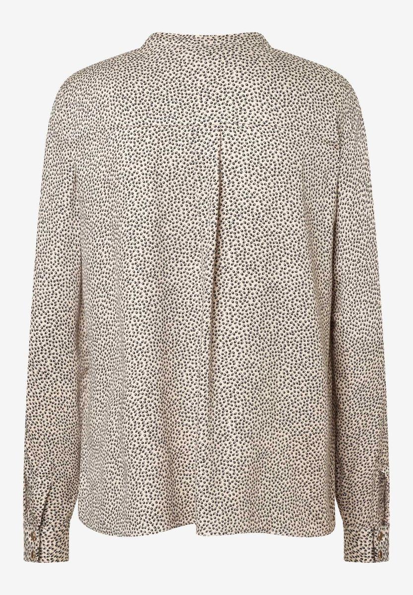 Viskose-Bluse mit Miniprint