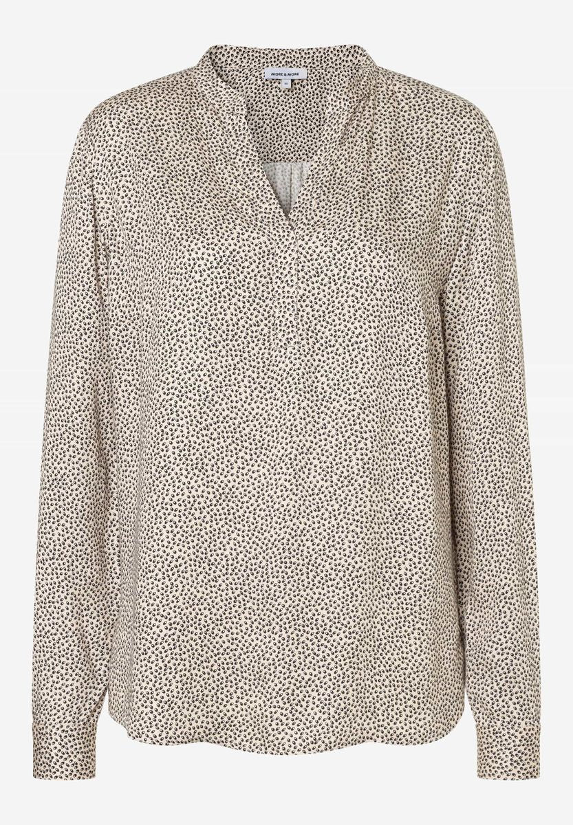 Viskose-Bluse mit Miniprint
