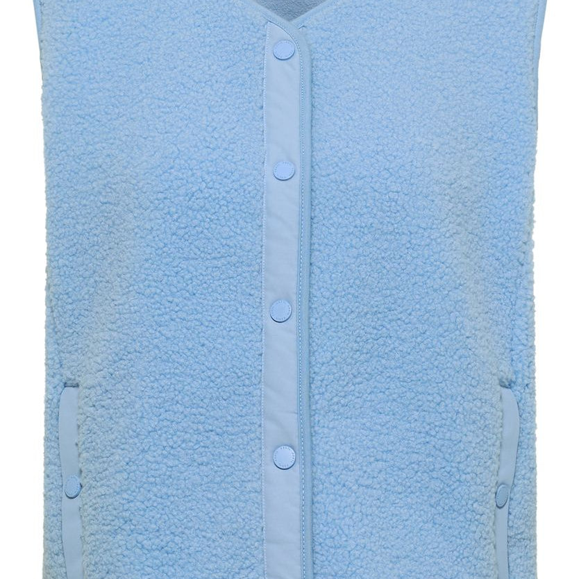 Teddy-Weste mit Softshelldetails