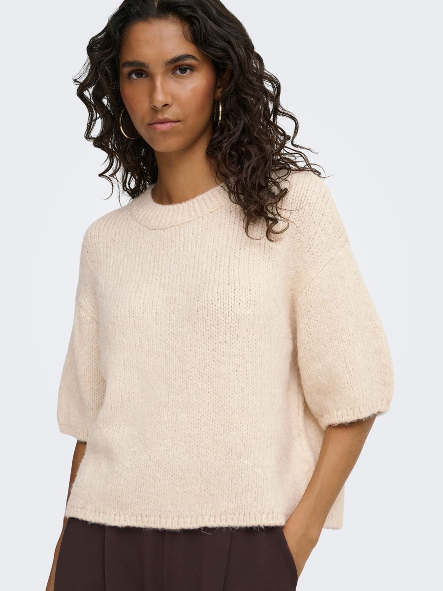 JDYDICTE S/S PULL O-NECK KNT NOOS