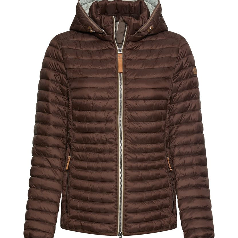 Winddichte Jacke mit seitlichem Strick-Einsatz