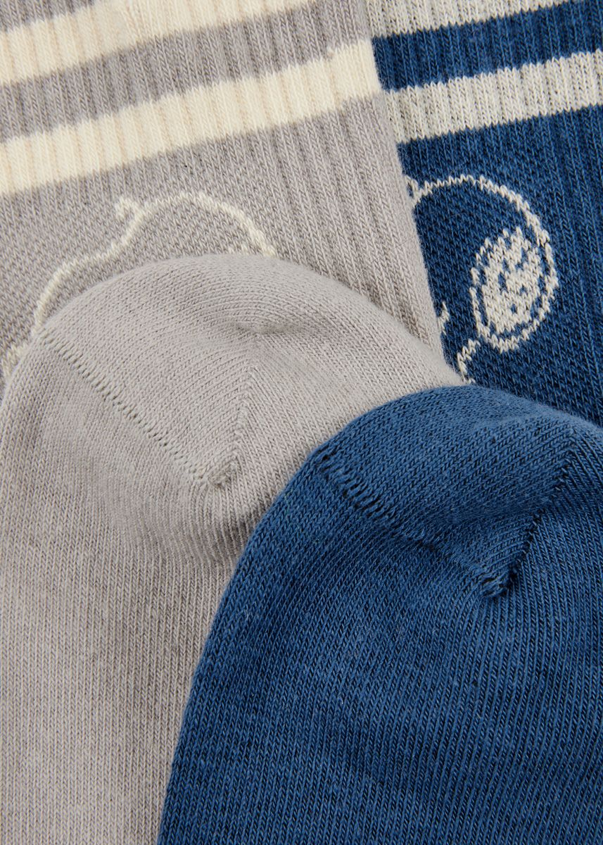 2 Paar Jacquard Socken (3er-Pack) aus Baumwollmischung mit Snoopy-Motiv