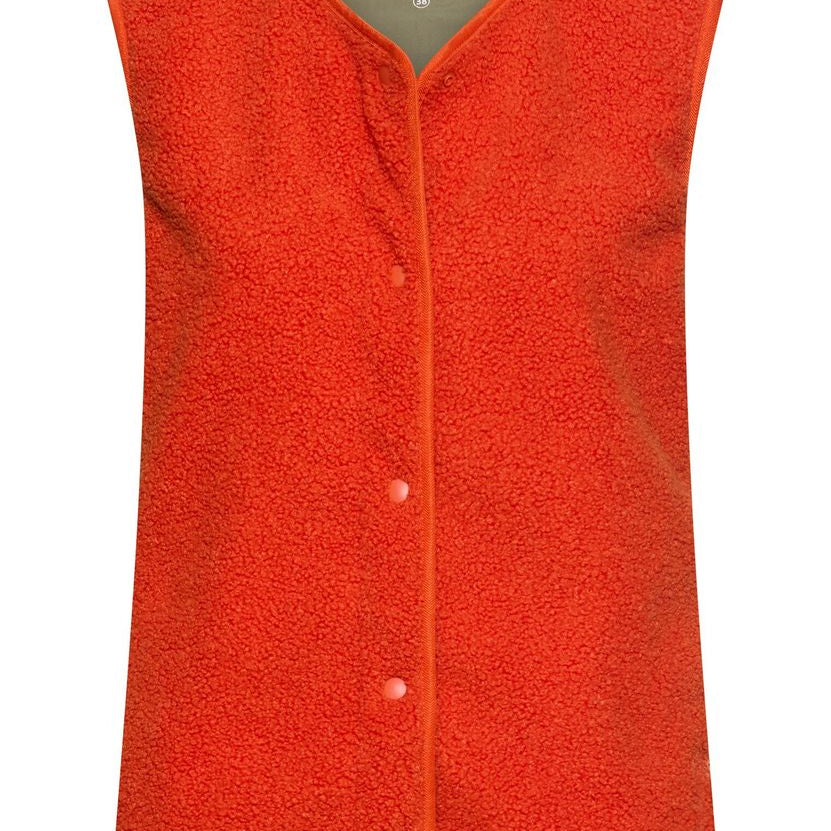 Teddy Weste mit seitlichen Eingrifftaschen