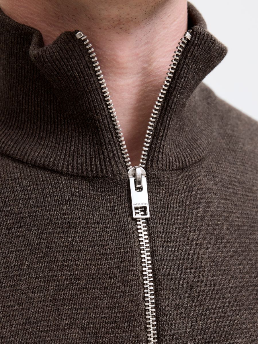 JJMILANO STITCH KNIT HALF ZIP SN