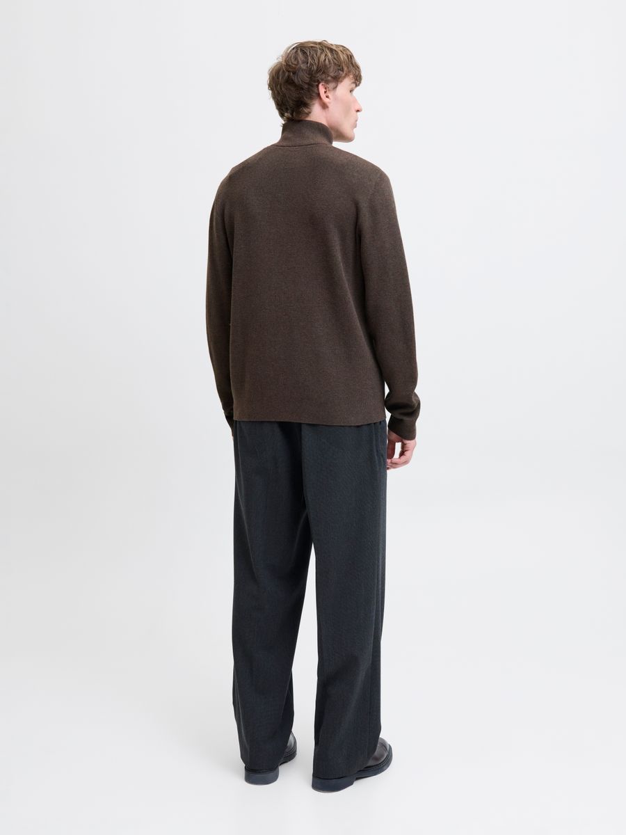 JJMILANO STITCH KNIT HALF ZIP SN