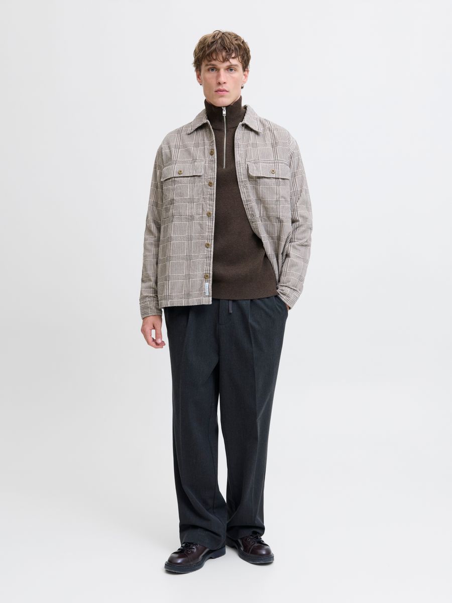 JJMILANO STITCH KNIT HALF ZIP SN