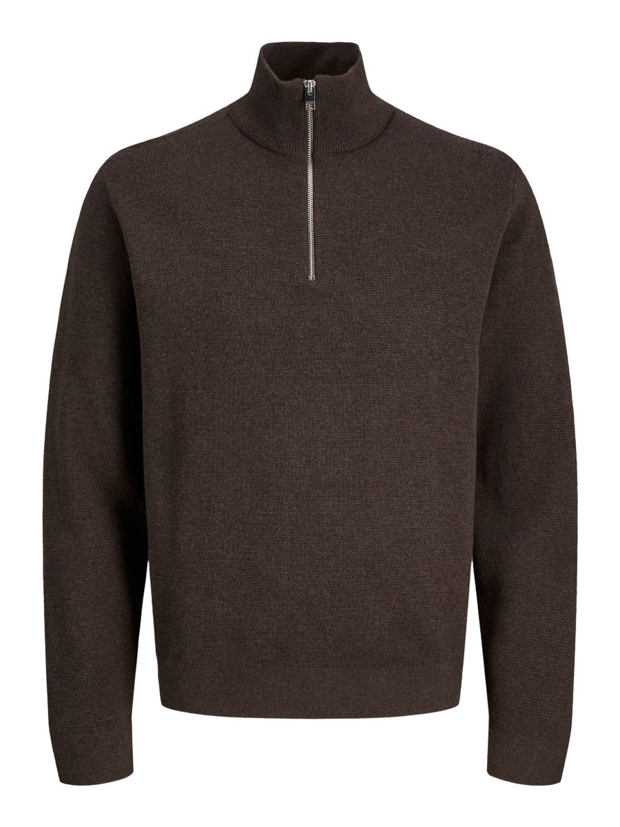 JJMILANO STITCH KNIT HALF ZIP SN