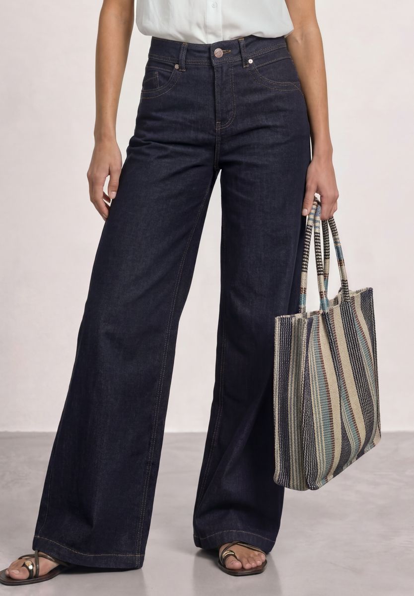 High Waist Wide Leg Jeans im Loose Fit