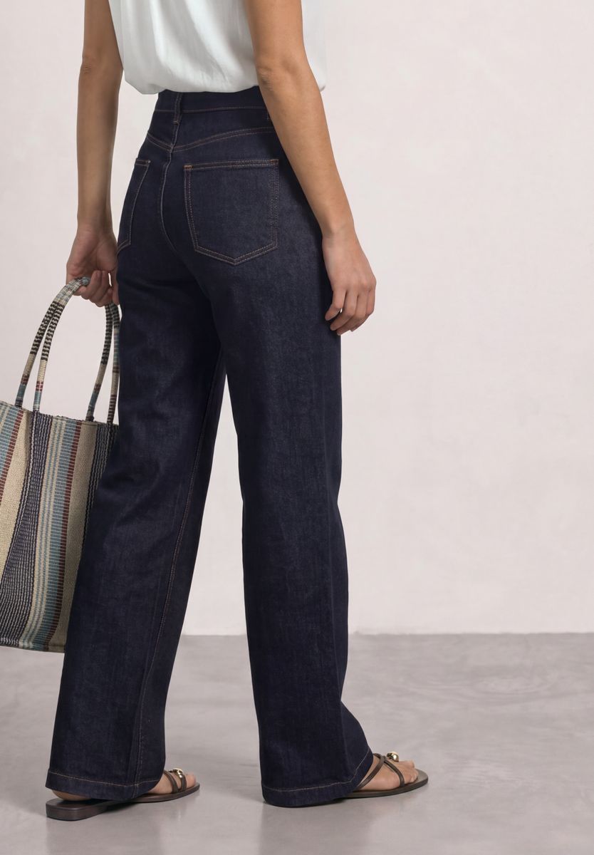 High Waist Wide Leg Jeans im Loose Fit