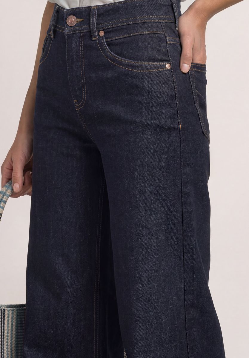 High Waist Wide Leg Jeans im Loose Fit