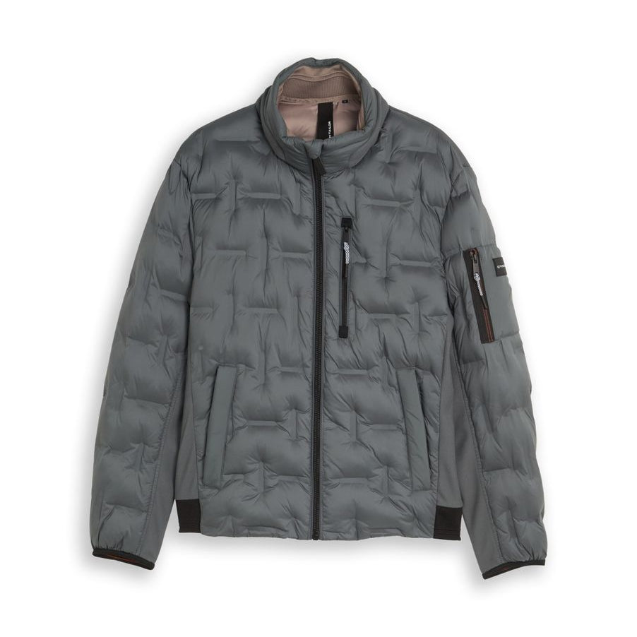 Hybrid Steppjacke mit verstaubarer Kapuze