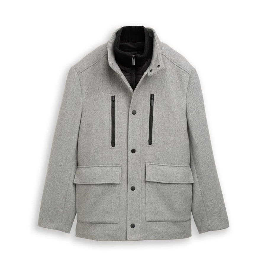 2-in-1 Wolljacke mit abnehmbarem Einsatz